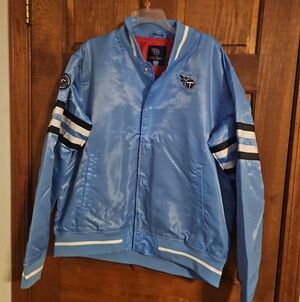 Tennessee Titans Light Blue Satin Team Jacket